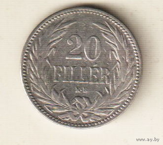 Венгрия 20 филлер 1893