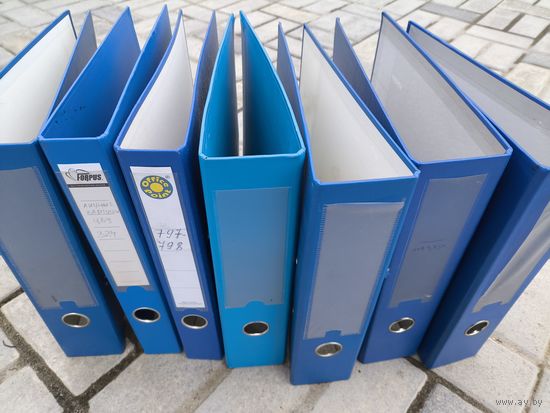 Скоросшиватели папки, 7 штук, старт с 10 руб