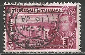 Тринидад и Тобаго. Король Георг VI. Главпочтамт. 1938г. Mi#137.