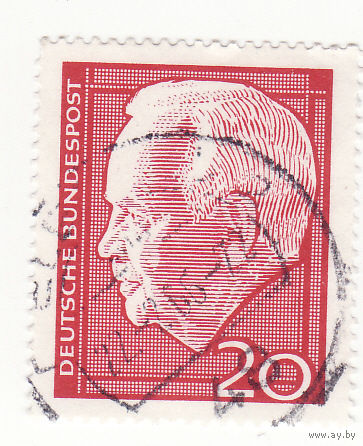 Д-р х. к. Генрих Любке (1894-1972), 2nd Федеральный президент 1964 год