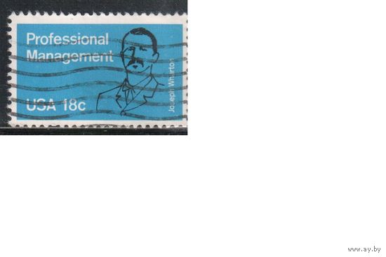 США-1981, (Мих.1491) , гаш. , Личности, Менеджмент, (одиночка)