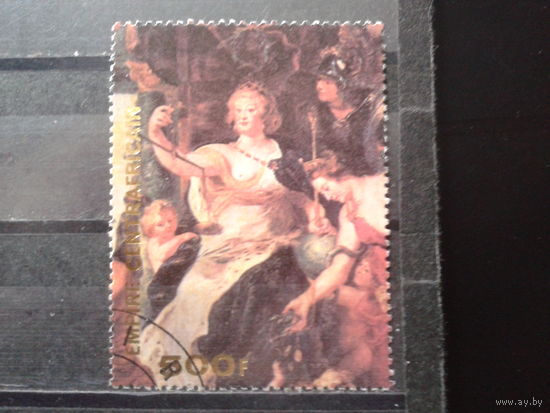 ЦАР 1978 Рубенс, марка из блока