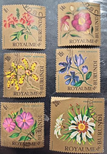 Бурунди 1966. Флора. Цветы. Марки из серии