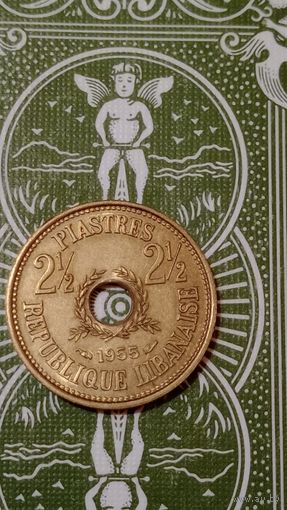 Ливан 2 1/2 пиастра 1955