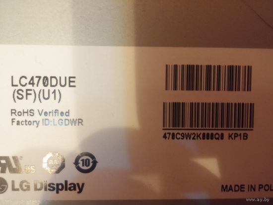 Матрицу LC470DUE (SF)(U1) телевизора LG 47LA620V