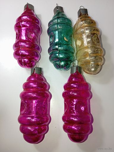 Ёлочные игрушки - Фонарики , СССР .