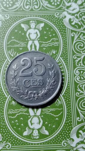 Люксембург 25 сантимов 1919