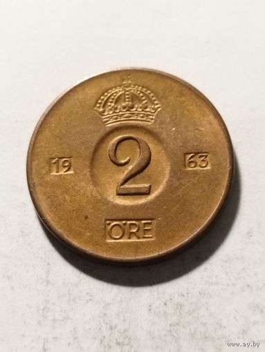 Швеция 2 оре 1963