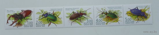 Россия. Жуки. ( Сцепка ) 2003 года. *21.