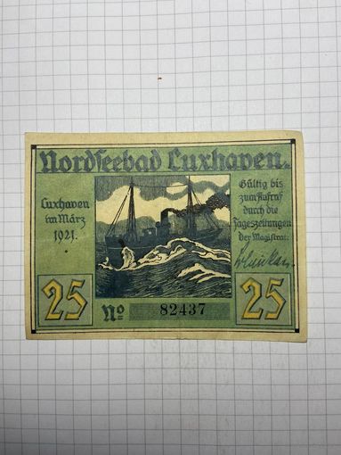 Нотгельд 25 пфеннигов Германия -3012