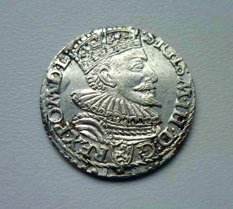 Польша, трояк/ 3 гроша/ трехгрошовик/ 3 Grossus 1594 года, м.д. Malbork/ Мальборг