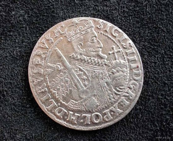 Орт 1623 г. Сигизмунд. С рубля.