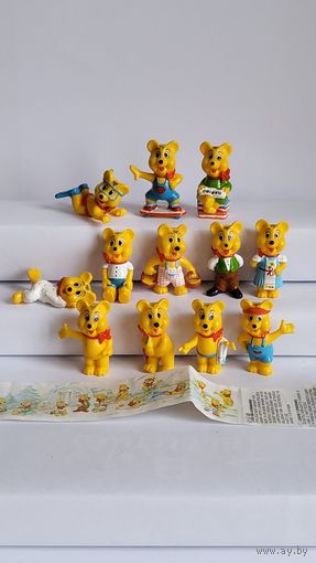 Мишки на отдыхе Полная серия Haribo Германия (1995) год. Коллекционное состояние.
