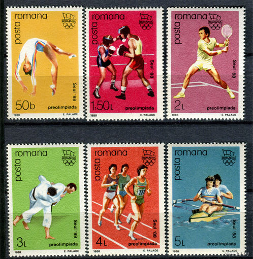 Румыния - 1988г. - Летние Олимпийские игры - полная серия, MNH [Mi 4458-4463] - 6 марок