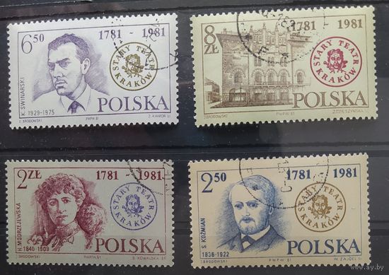 Польша 1981 200л театру в Кракове.