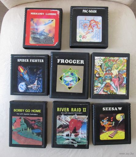 Все лоты с рубля.Картриджи для игровой приставки Atari 2006 ,80-е годы