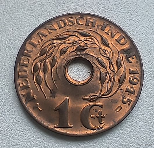 Голландская Индия 1 цент, 1945 D   1-4-26