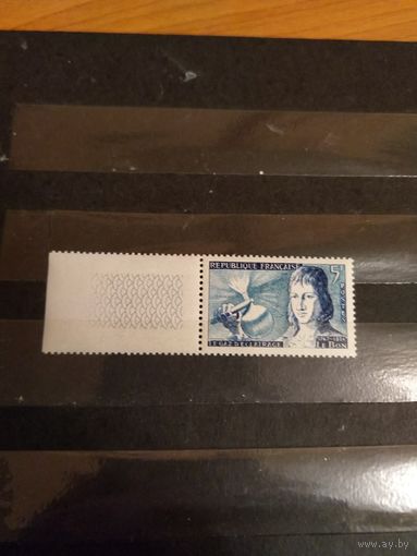 1955 Франция персоналии наука чистая клей MNH** (4-1)
