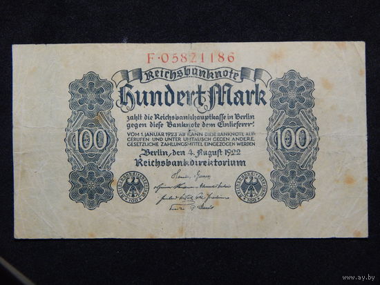 Германия 100 марок 1922г.