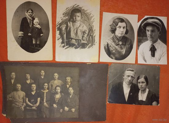 6 фото ,мода,,группа гимназисток.дети,до 1918-30г.