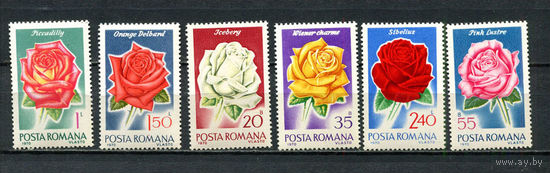 Румыния - 1970 - Розы - [Mi. 2868-2873] - полная серия - 6 марок. MNH.  (Лот 49JR)-T3P46
