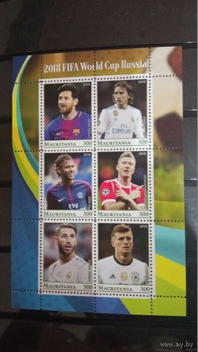 Блок футбол спорт чемпионаты мира   MNH