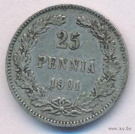 25 пенни 1901 год  _состояние VF