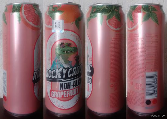 Банка от напитка ROCKY CROC non-alco GAPEFRUIT 2025 450ml (moz02