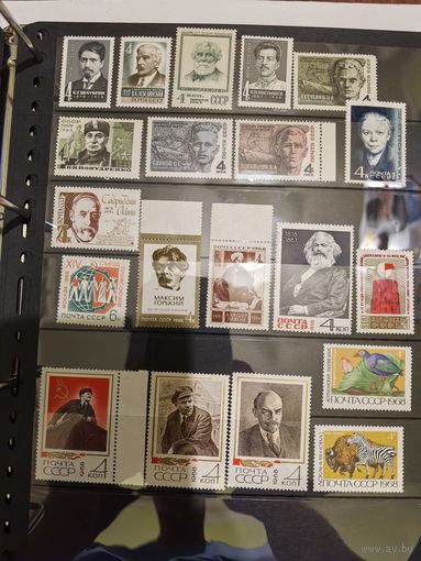 Лот чистых марок СССР 1968 год