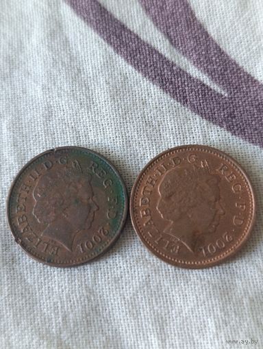 Великобритания. 1 пенни 2001 года. (4)