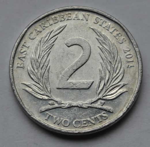 Восточные Карибы, 2 цента 2011 г.