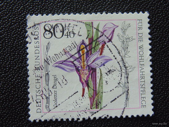 Германия 1984 г. Цветы.