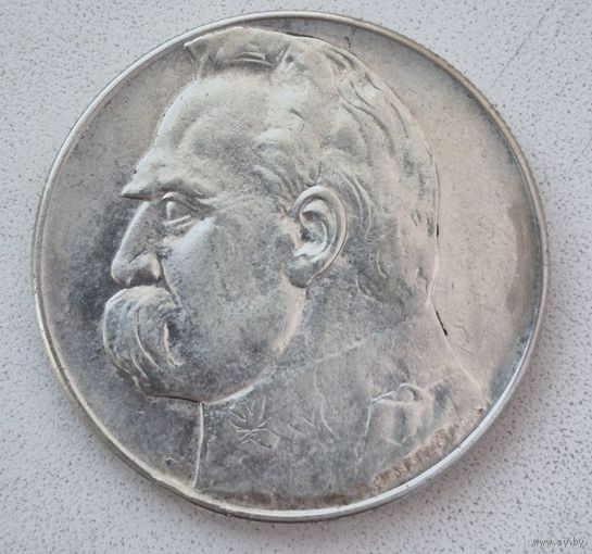 Польша, 10 злотых 1935 Пилсудский.