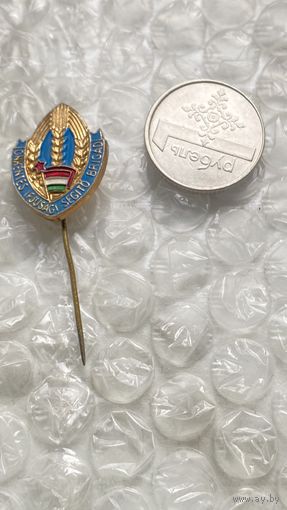 Значок Венгрия, отличник с/х бригады, комсомол