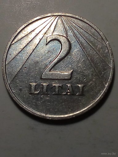2 лита Литва 1991 год