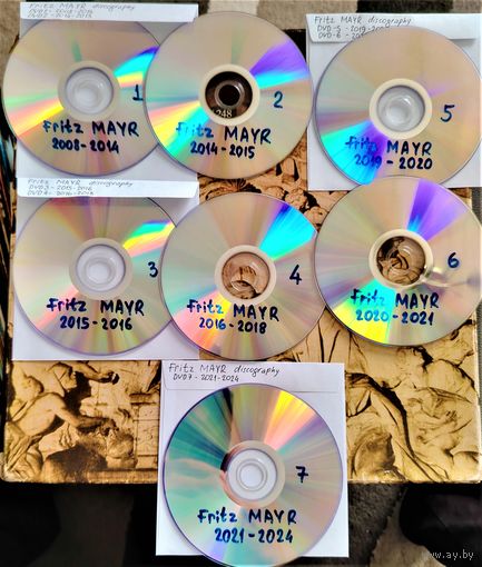 DVD MP3 дискография Fritz MAYR - 2008 - 2024 (Electronic, New Age, Berlin School, Ambient, Downtempo, Instrumental)- 7 DVD