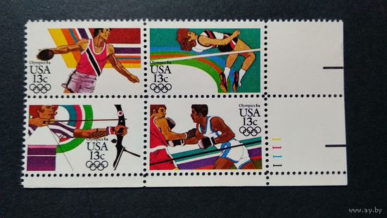 США 1983 олимпиада 1984г.