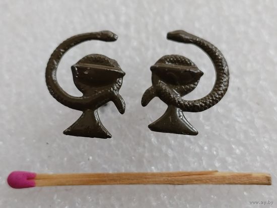 Эмблемы на петлицы. Медслужба ВС СССР. полевые, тяжёлые