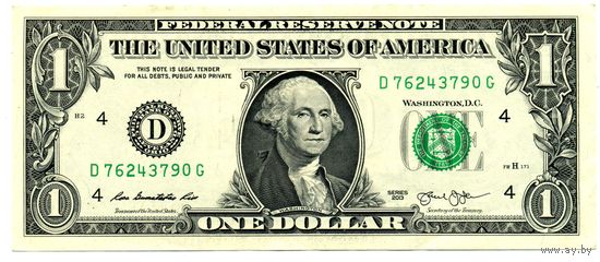 1 доллар 2013 D
