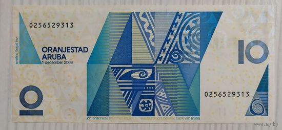 10 флоринов 2003 года - Аруба - UNC
