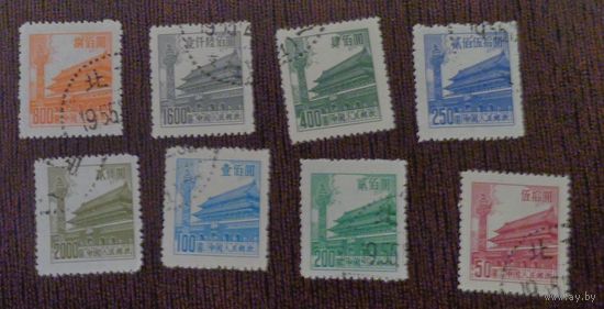 Ворота Таньаньмыня. Стандартный 6 - й выпуск. Китай. Дата выпуска: 1954-05-01. Полная серия