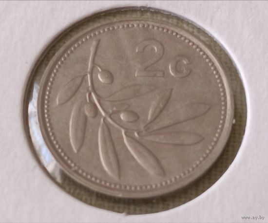 Мальта. 2 цента 1991 года.