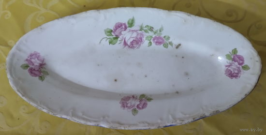 Блюдо,селёдочница старинное, на экспорт.