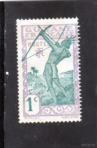 Франция. Французская Гвиана.Mi:FR-GY 109.Воин стреляющий из лука. 1929.