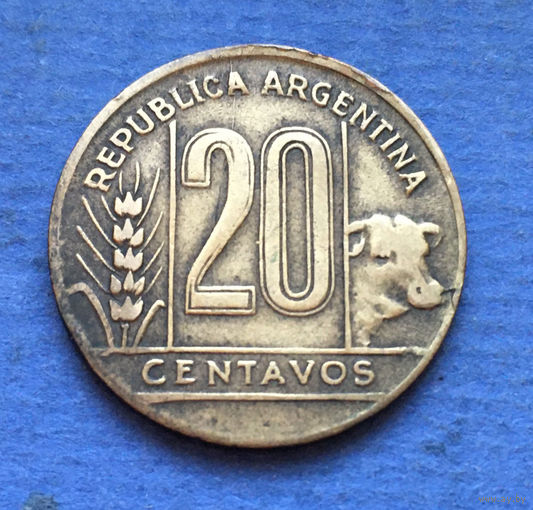 Аргентина 20 сентаво (центаво) 1950
