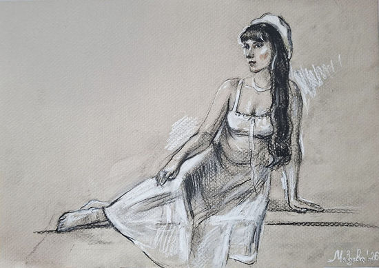 "Муза" зарисовка а4