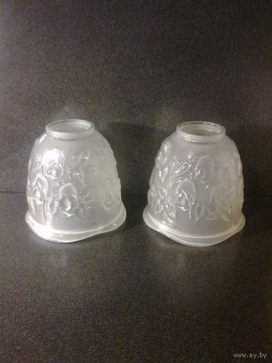 Одним лотом 2 плафона с розочками для люстры бра светильника