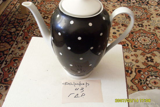 ЧАЙНИК ФАРФОРОВЫЙ  ГДР