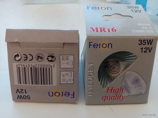 Лампочка галогенная feron 35w 12 v 2 шт. ЗА ВСЕ