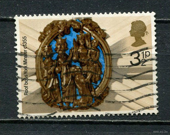 Великобритания - 1974 - Рождество 3 1/2Р - [Mi.663] - 1 марка. Гашеная.  (Лот 10HZ)-TG3P46